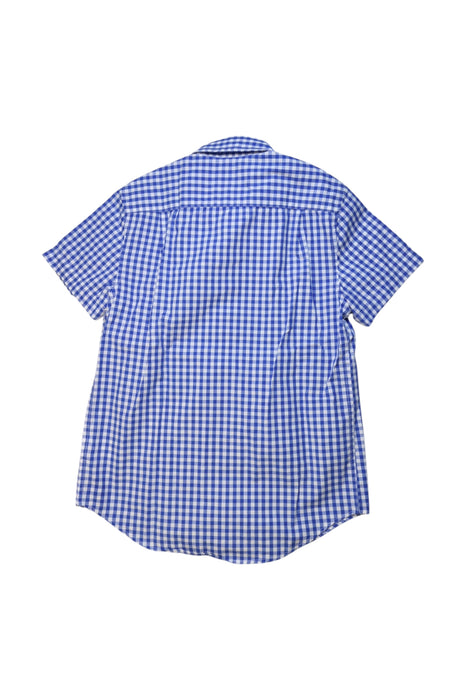 A Blue Short Sleeve Shirts from Crewcuts in size 12Y for boy. (Back View)