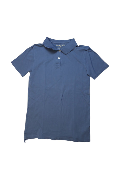 A Blue Short Sleeve Polos from Crewcuts in size 12Y for boy. (Front View)