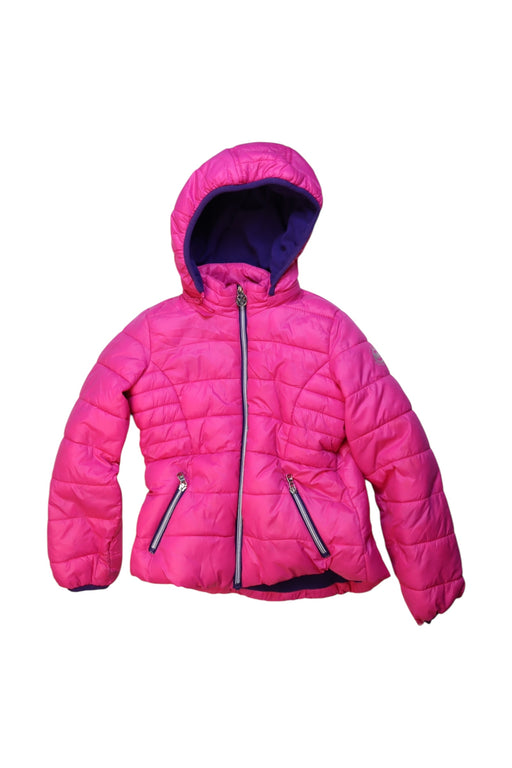 A Pink Puffer/Quilted Coats & Outerwear from Michael Kors in size 6T for girl. (Front View)