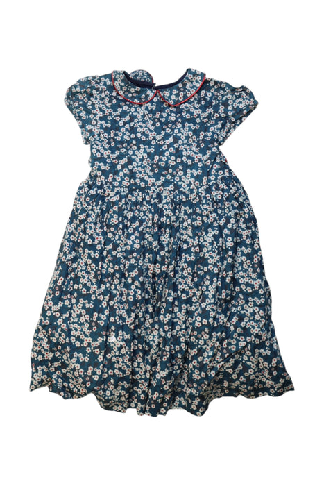 A Blue-White Short Sleeve Dresses from Lily Rose in size 9Y for girl. (Front View)