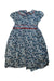 A Blue-White Short Sleeve Dresses from Lily Rose in size 9Y for girl. (Back View)