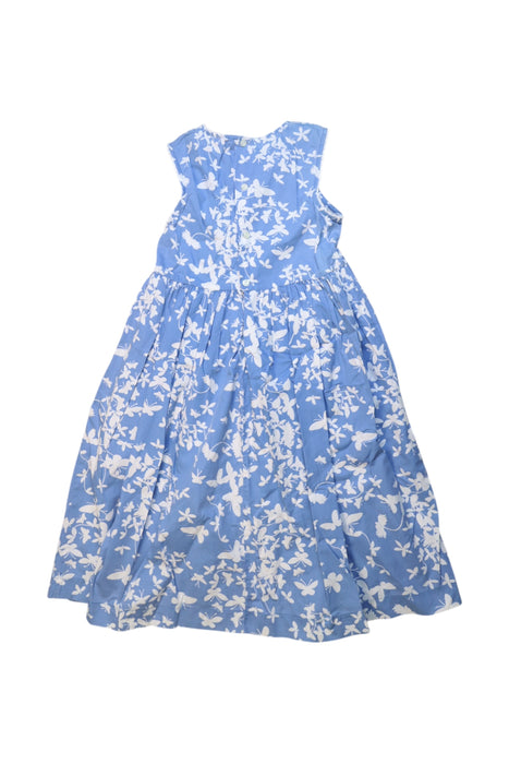 A Blue Sleeveless Dresses from Angelina in size 9Y for girl. (Back View)