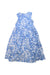 A Blue Sleeveless Dresses from Angelina in size 9Y for girl. (Back View)