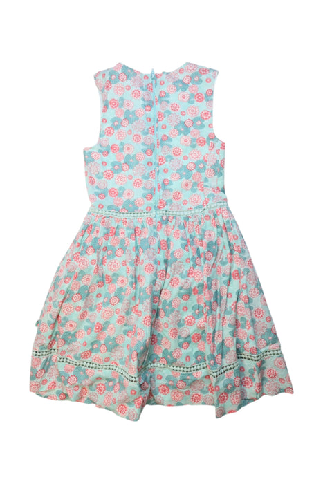 A Blue Sleeveless Dresses from Sergent Major in size 11Y for girl. (Back View)