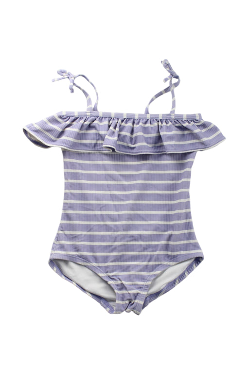 A Purple Swimsuits from Hanna Andersson in size 5T for girl. (Front View)