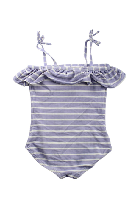 A Purple Swimsuits from Hanna Andersson in size 5T for girl. (Back View)