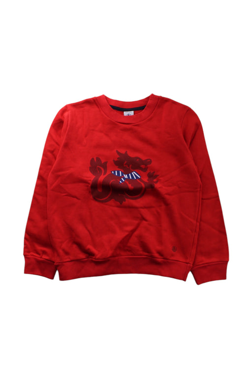 A Red Sweatshirts from Petit Bateau in size 8Y for neutral. (Front View)