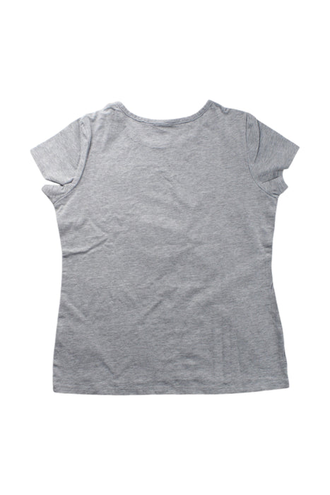 A Grey Short Sleeve T Shirts from Momonittu in size 10Y for girl. (Back View)