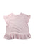 A Pink Short Sleeve Tops from Momonittu in size 10Y for girl. (Back View)