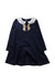 A Navy-White Long Sleeve Dresses from Balabala in size 5T for girl. (Front View)