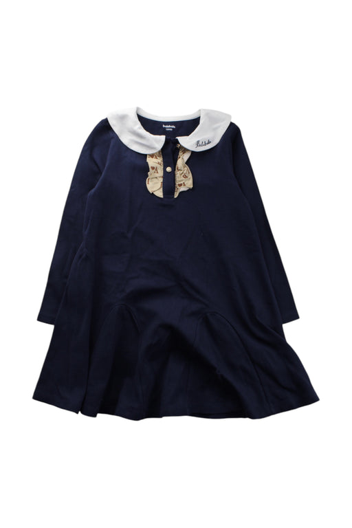 A Navy Long Sleeve Dresses from Balabala in size 5T for girl. (Front View)