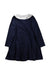 A Navy Long Sleeve Dresses from Balabala in size 5T for girl. (Back View)