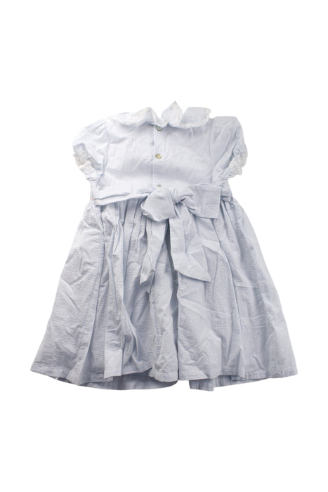 A White Short Sleeve Dresses from Baby Lai in size 5T for girl. (Back View)