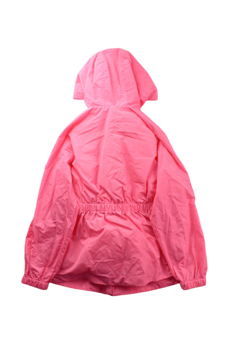 A Pink Rain Jackets from Jacadi in size 8Y for girl. (Back View)