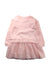 A Pink Long Sleeve Dresses from Seed in size 6T for girl. (Front View)