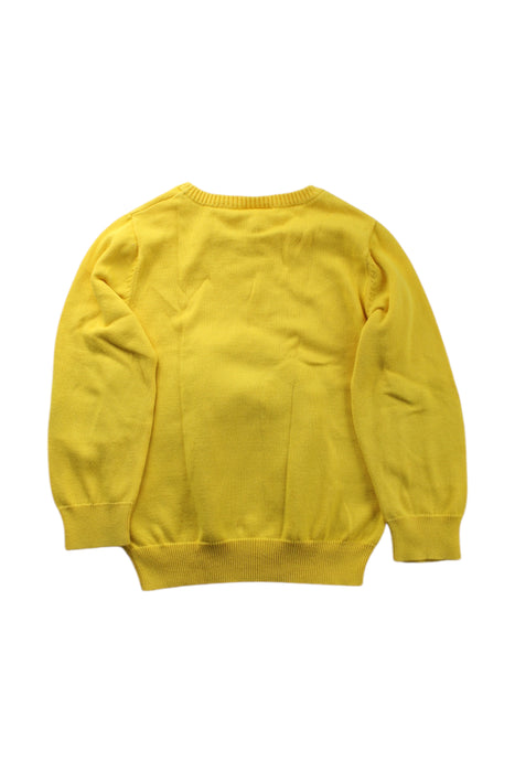 A Yellow Sweatshirts from Seed in size 5T for neutral. (Back View)