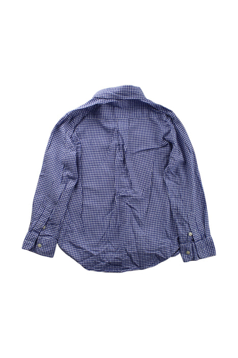 A Blue Long Sleeve Shirts from Ralph Lauren in size 5T for boy. (Back View)