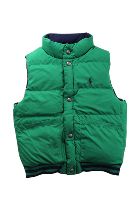 A Navy Outerwear Vests from Polo Ralph Lauren in size 5T for boy. (Back View)