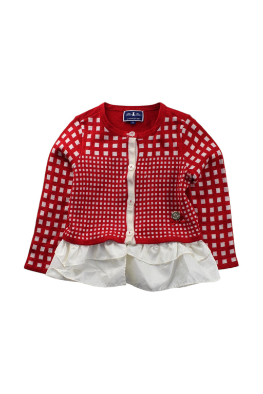 A Red Cardigans from Nicholas & Bears in size 2T for girl. (Front View)