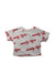 A White-Red Short Sleeve Tops from Moody Tiger in size 18-24M for neutral. (Front View)