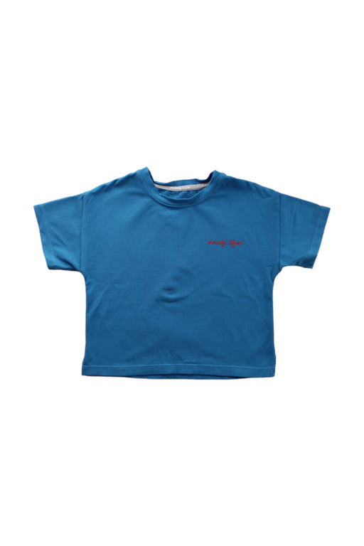 A Blue Short Sleeve T Shirts from Moody Tiger in size 2T for neutral. (Front View)