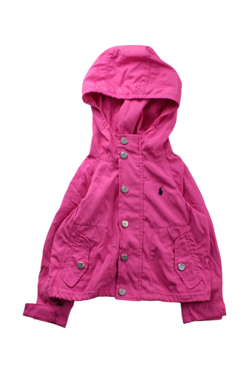 A Pink Lightweight Jackets from Polo Ralph Lauren in size 2T for girl. (Front View)