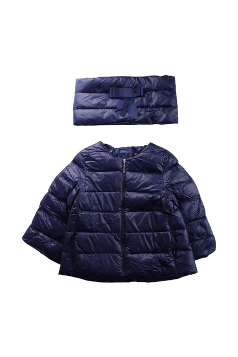 A Navy Puffer/Quilted Coats & Outerwear from Nicholas & Bears in size 8Y for girl. (Front View)