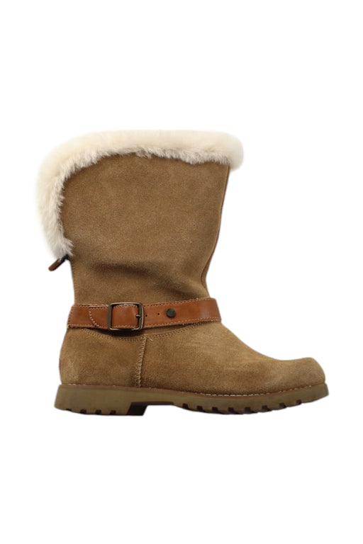 A Brown Winter Boots from UGG in size 10Y for neutral. (Front View)