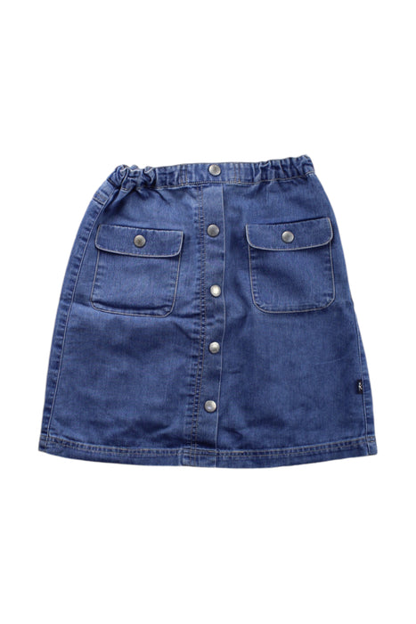 A Blue Mid Skirts from Kumikyoku in size 5T for girl. (Front View)