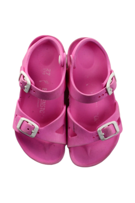 A Pink Sandals from Birkenstock in size 4T for neutral. (Back View)