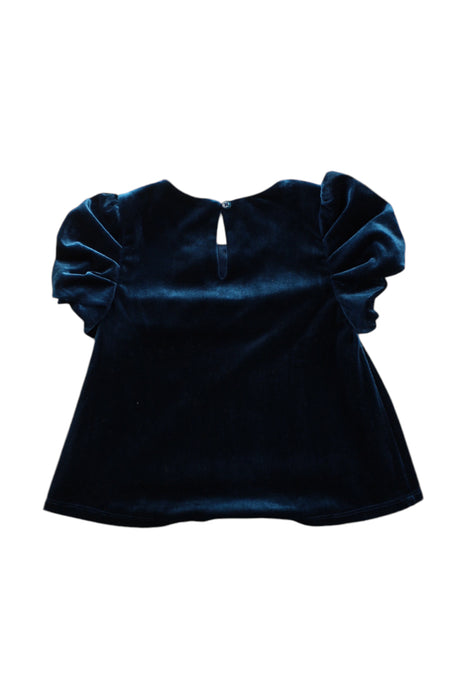 A Navy Short Sleeve Tops from Monsoon in size 4T for girl. (Back View)