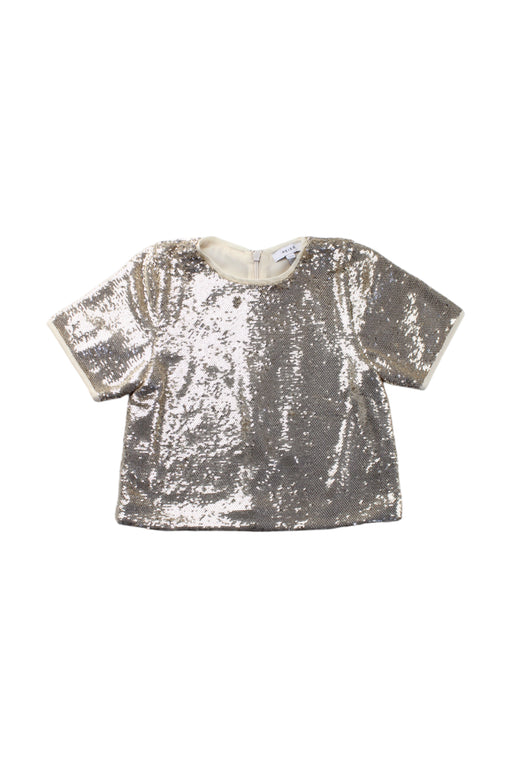 A Silver Short Sleeve Tops from REISS in size 4T for girl. (Front View)