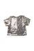 A Silver Short Sleeve Tops from REISS in size 4T for girl. (Back View)