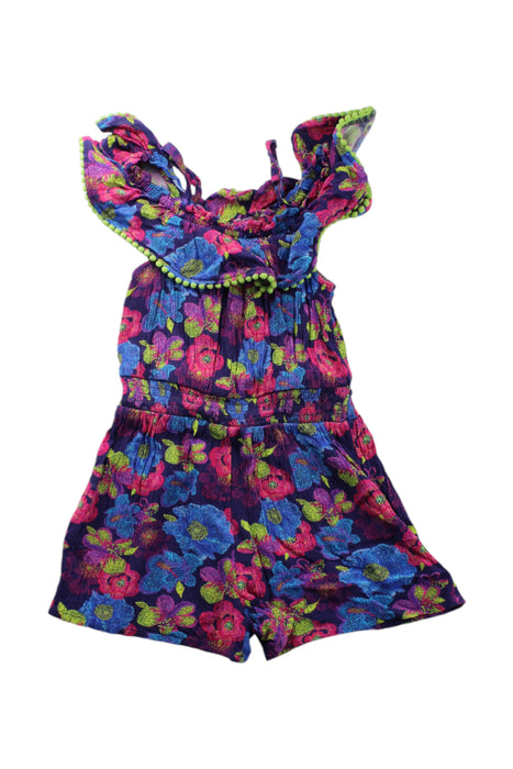 A Multicolour Sleeveless Rompers from Monsoon in size 5T for girl. (Front View)