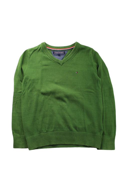 A Green Knit Sweaters from Tommy Hilfiger in size 6T for boy. (Front View)