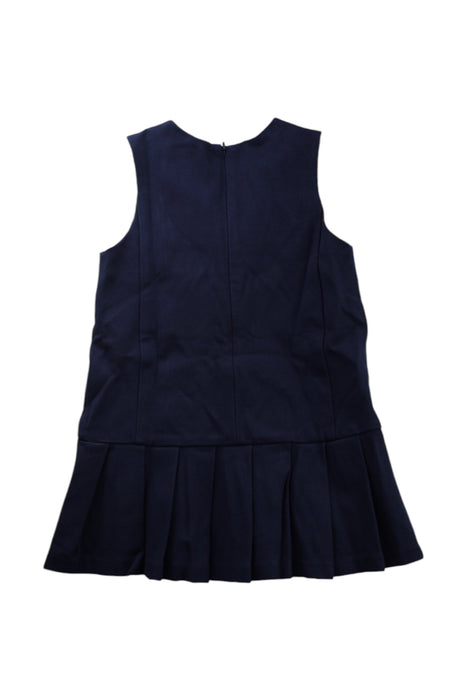 A Navy Sleeveless Dresses from Dave & Bella in size 6T for girl. (Back View)