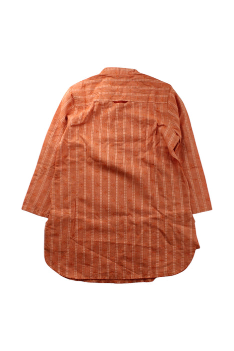 A Orange Long Sleeve Shirts from Fabindia in size 3T for boy. (Back View)