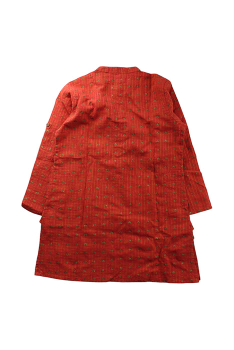 A Red Long Sleeve Shirts from Fabindia in size 3T for neutral. (Back View)