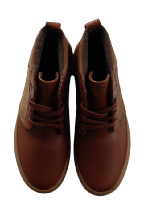 A Brown Casual Boots from Polo Ralph Lauren in size 10Y for boy. (Back View)