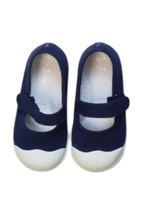 A Navy Flats from Jacadi in size 12-18M for girl. (Back View)