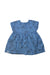 A Blue Short Sleeve Dresses from The Bonnie Mob in size 18-24M for girl. (Back View)