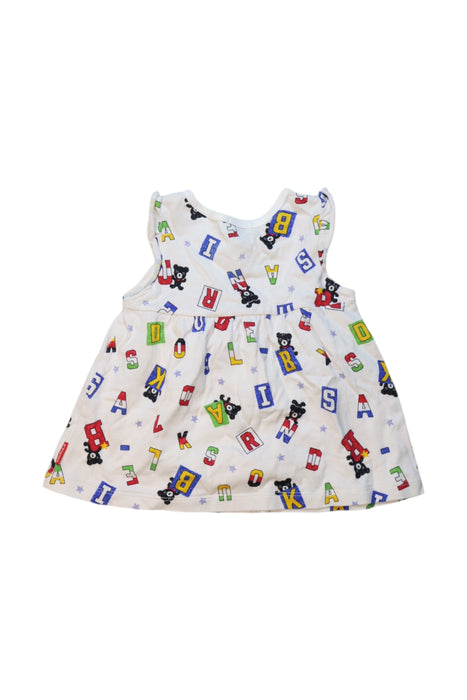 A Multicolour Sleeveless Dresses from Miki House in size 18-24M for girl. (Back View)