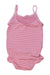 A Red Swimsuits from Petit Bateau in size 18-24M for girl. (Back View)