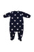 A Navy Onesies from Petit Bateau in size 3-6M for girl. (Back View)