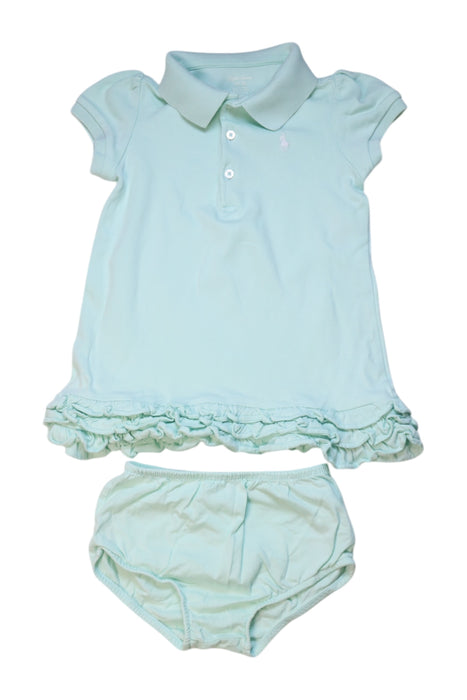 A Blue Shorts Sets from Ralph Lauren in size 18-24M for girl. (Front View)