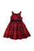 A Red Sleeveless Dresses from Polo Ralph Lauren in size 4T for girl. (Front View)