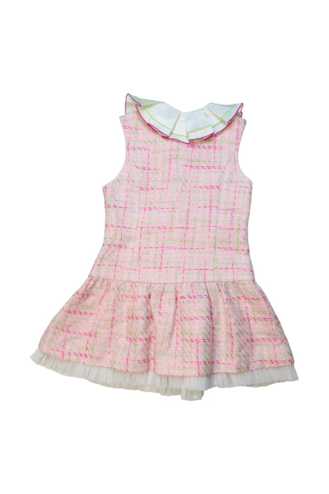 A Pink Sleeveless Dresses from Nicholas & Bears in size 3T for girl. (Back View)