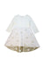 A White Long Sleeve Dresses from I Pinco Pallino in size 4T for girl. (Front View)