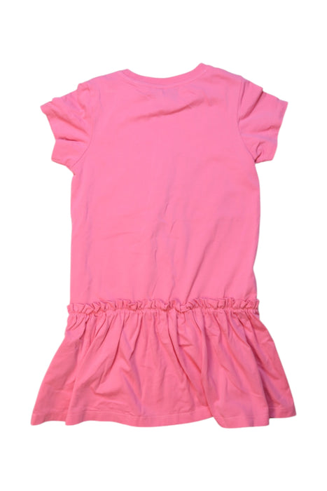 A Pink Short Sleeve Dresses from Moschino in size 6T for girl. (Back View)