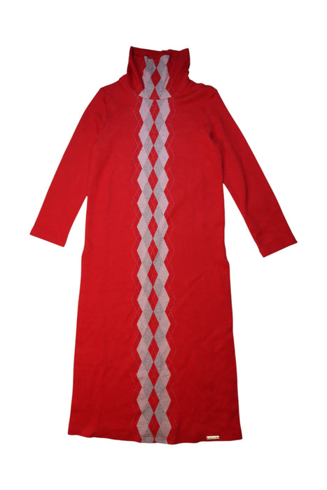 A Red Sweater Dresses from I Pinco Pallino in size 10Y for girl. (Front View)